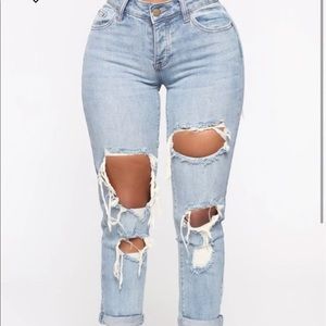 3 pairs of Fashion nova jeans